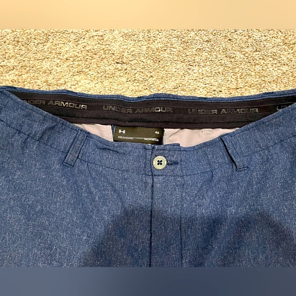 Under Armour Heat Gear Showdown Vented Mens Golf Shorts Blue 42 - Picture 6 of 8